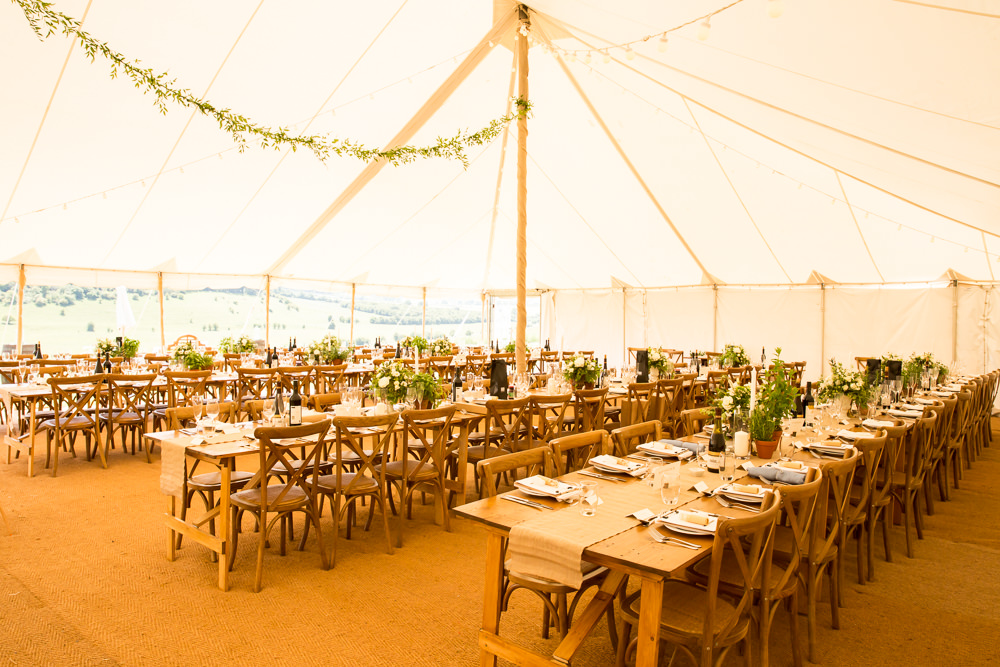 Pole Tent Marquee Greenery Foliage Fullerton Estate Wedding Hannah Larkin Photography