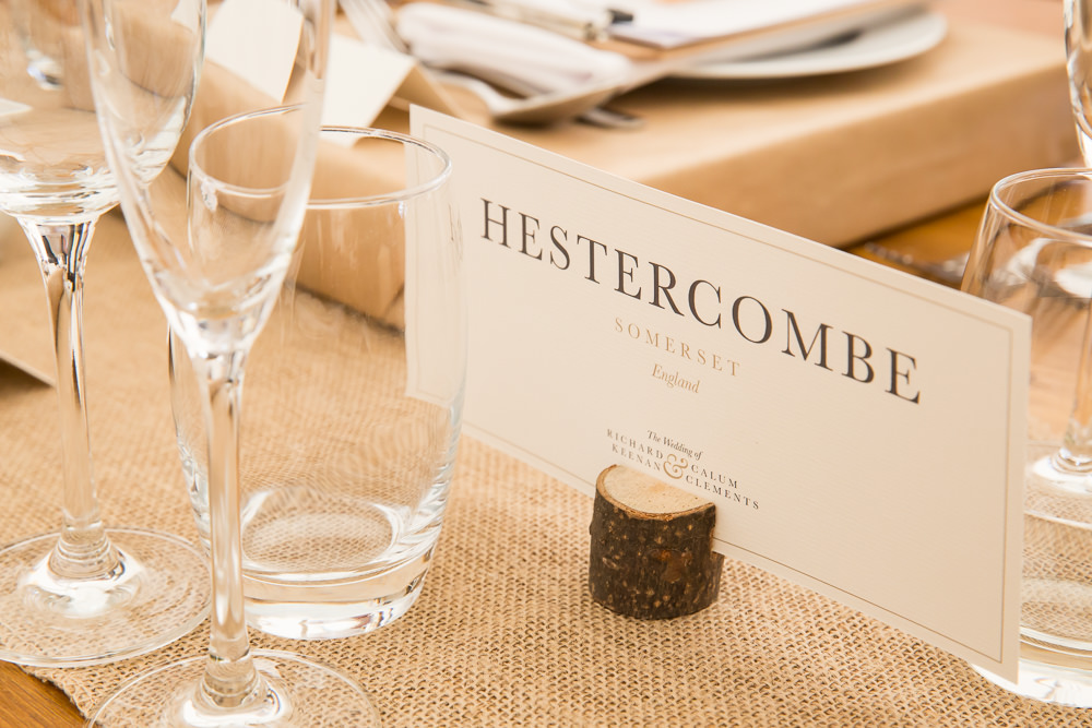 Table Names Log Slice Fullerton Estate Wedding Hannah Larkin Photography
