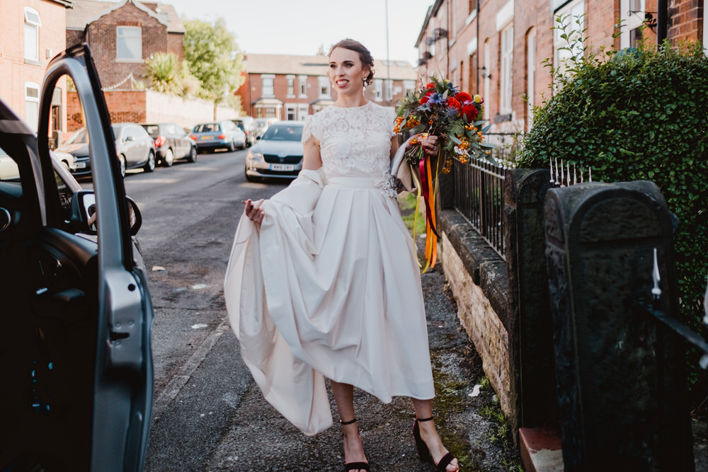 Dress Gown Bride Bridal Katya Katya Lace Top HOME Manchester Wedding Kate McCarthy Photography