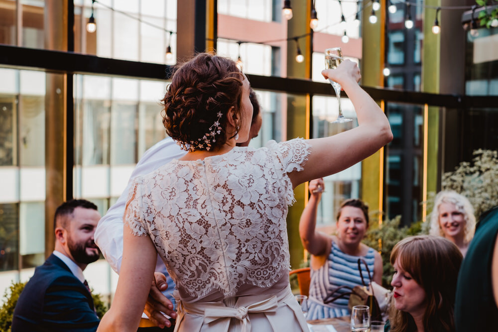 Dress Gown Bride Bridal Katya Katya Lace Top HOME Manchester Wedding Kate McCarthy Photography