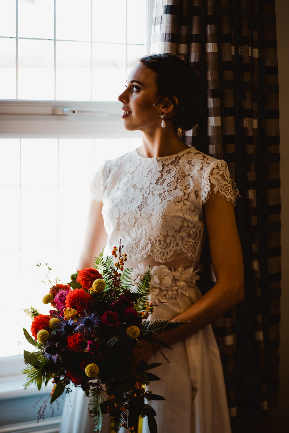Dress Gown Bride Bridal Katya Katya Lace Top HOME Manchester Wedding Kate McCarthy Photography