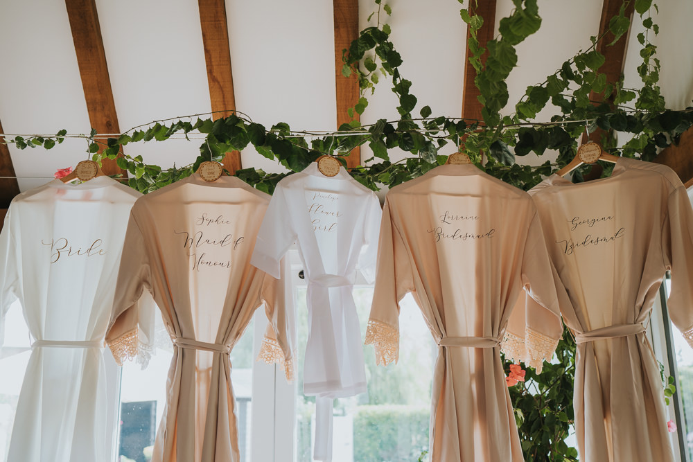 Dressing Gown Robe Bridal Bridesmaids High House Weddings Grace Elizabeth Photography