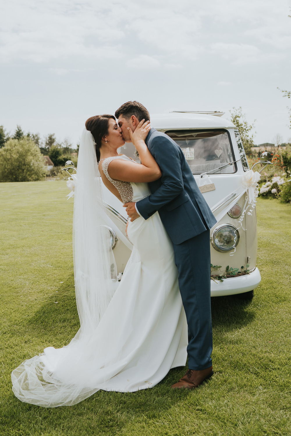 VW Campervan Transport High House Weddings Grace Elizabeth Photography