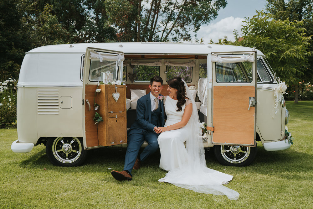 VW Campervan Transport High House Weddings Grace Elizabeth Photography