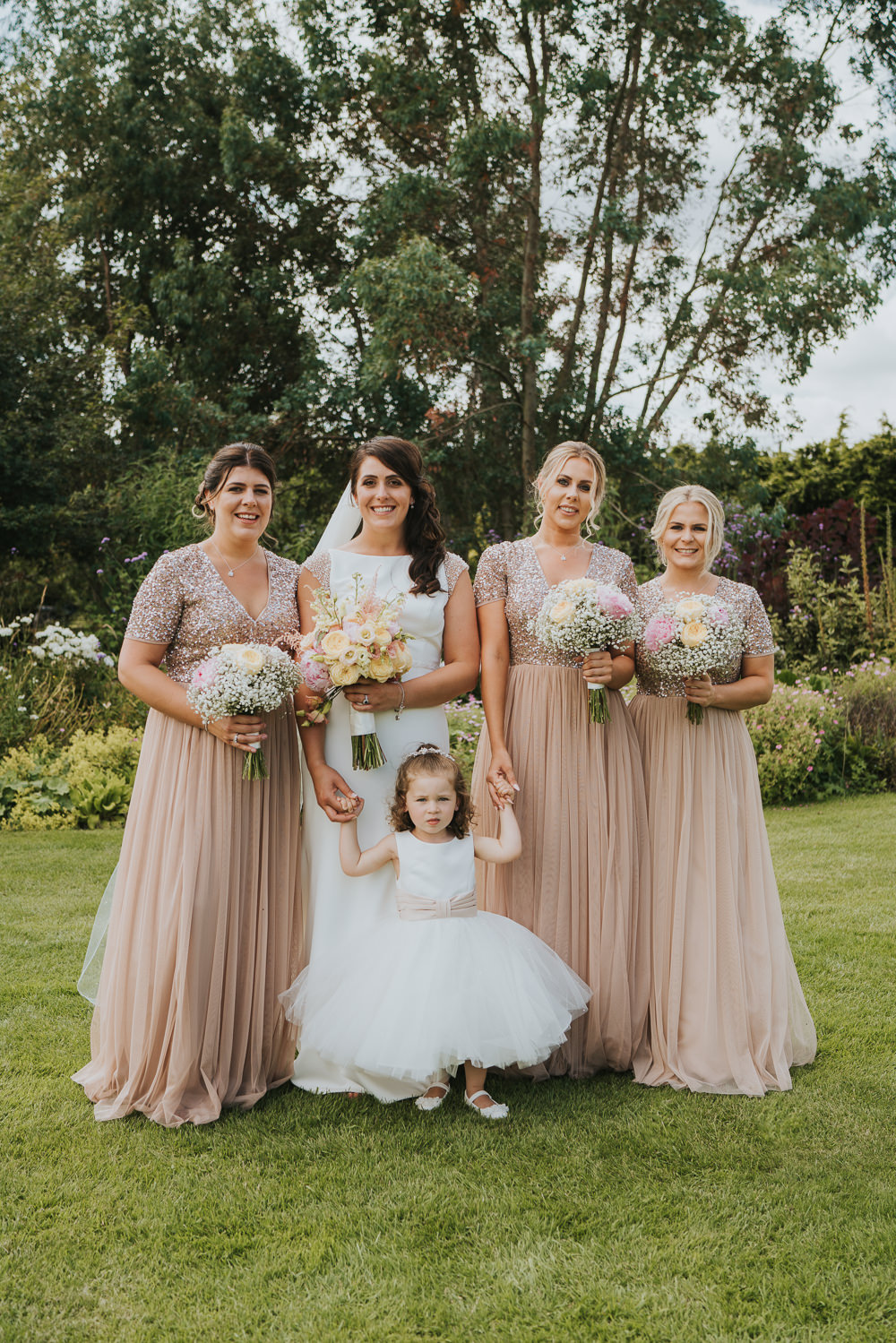 Pink Bridesmaid Dresses Bridesmaids Dress Beaded High House Weddings Grace Elizabeth Photography