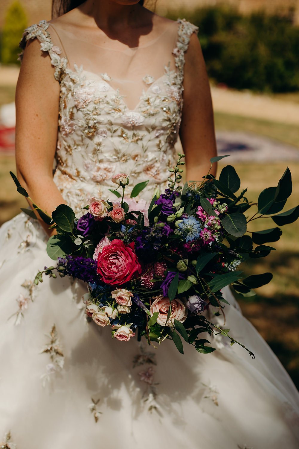 Bouquet Flowers Bride Bridal Dahlia Rose Hydrangea Hornington Manor Wedding Richard Skins Photography