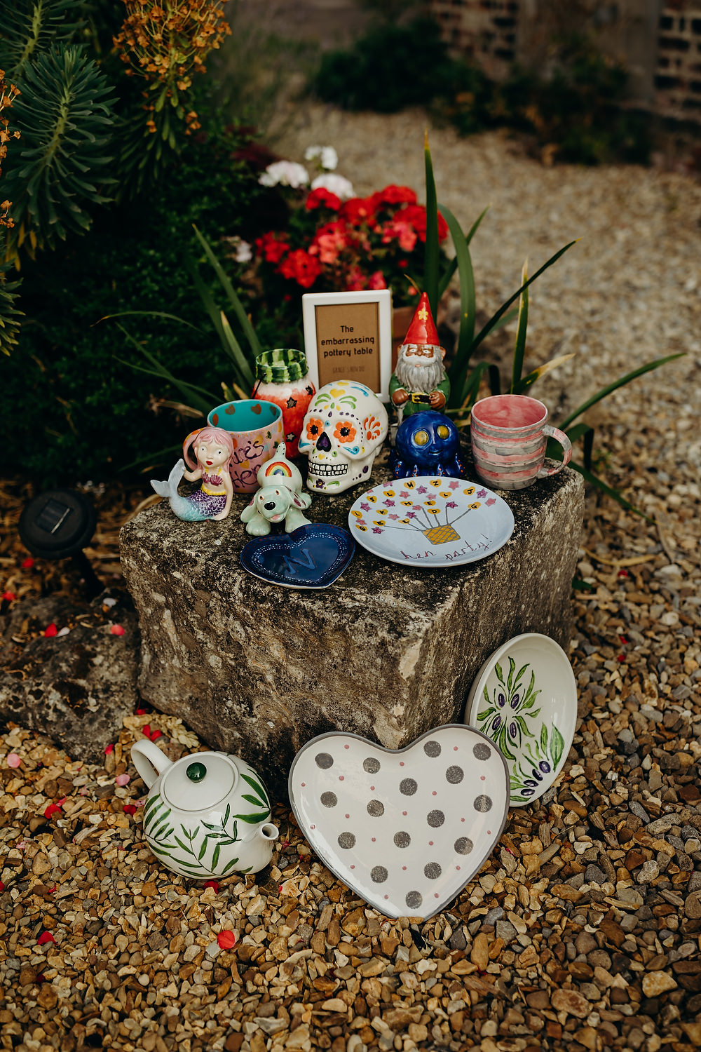 Ceremic Decor Hen Party Hornington Manor Wedding Richard Skins Photography