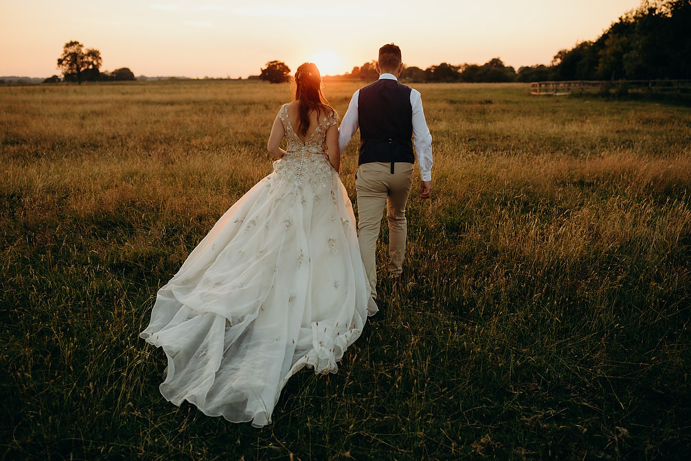 Bride Bridal Dress Gown Ian Stuart Summertime Embroidery Train Hornington Manor Wedding Richard Skins Photography