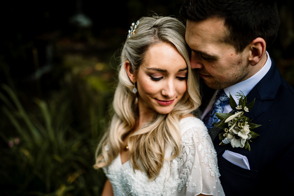 Bride Bridal Hair Waves Make Up Industrial Mill Wedding Hayley Baxter Photography