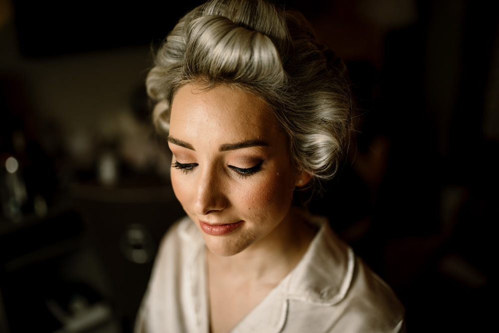 Bride Bridal Make Up Industrial Mill Wedding Hayley Baxter Photography