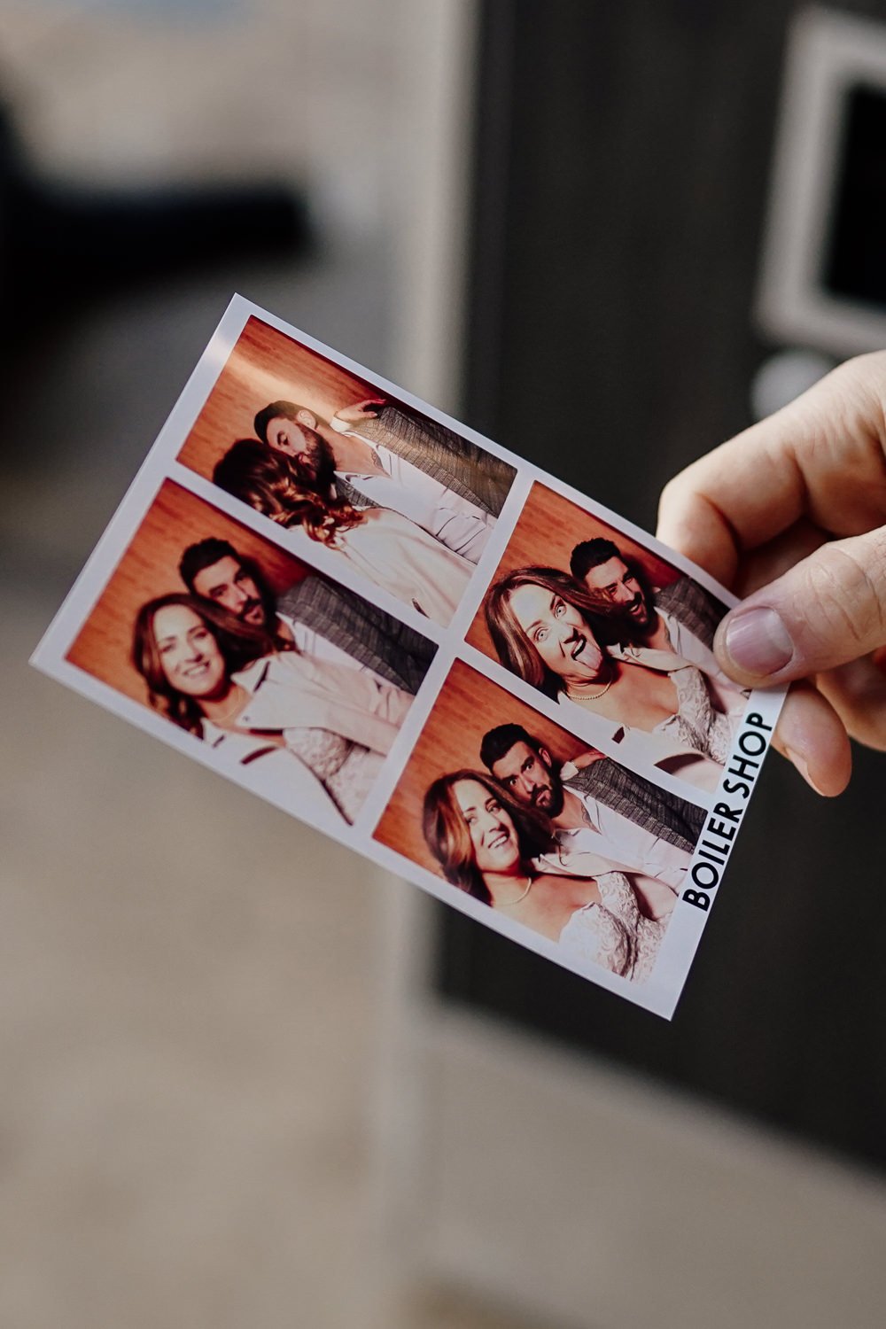 Photo Booth Print Photo Industrial Wedding Ideas Sam Sparks Photography