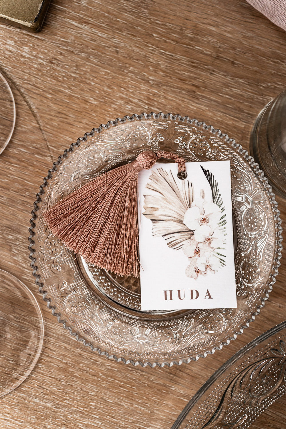 Place Name Tassel Floral Marbella Elopement Wedding Nora Photography