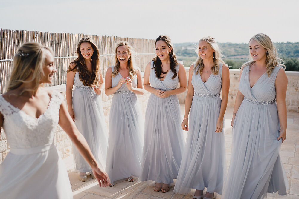 Bridesmaids Bridesmaid Dress Dresses Grey Puglia Wedding MIKI Studios