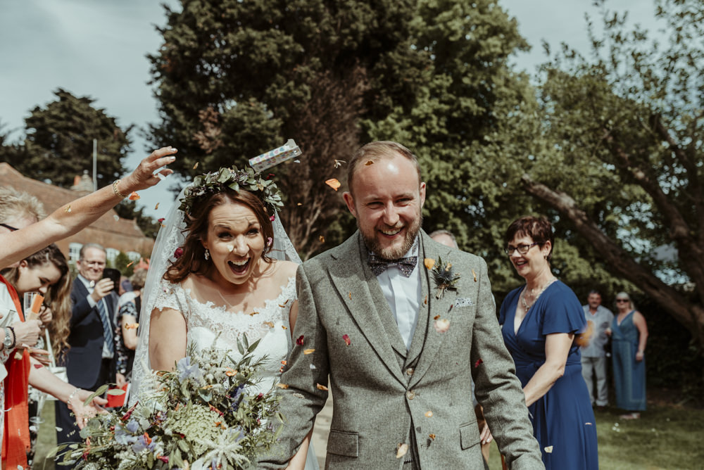 Confetti Throw Red Brick Barn Wedding Jess Soper Photography