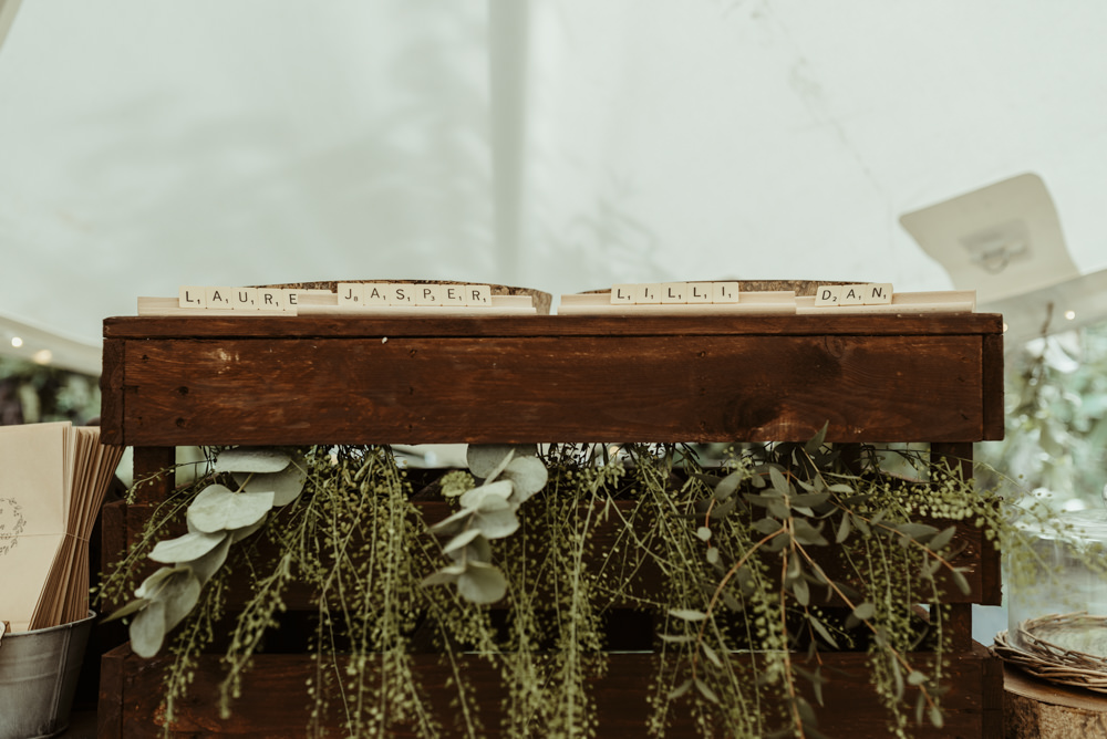Top Table Scrabble Letter Name Red Brick Barn Wedding Jess Soper Photography