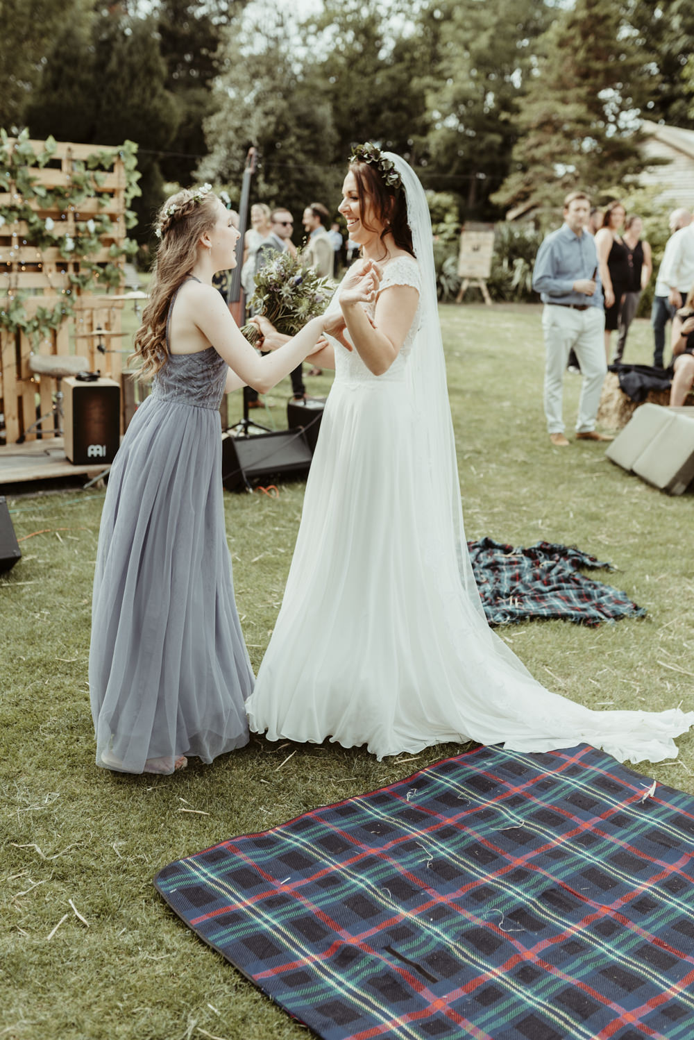 Bride Bridal Dress Gown Rebecca Ingram Maggie Sottero Lace Red Brick Barn Wedding Jess Soper Photography