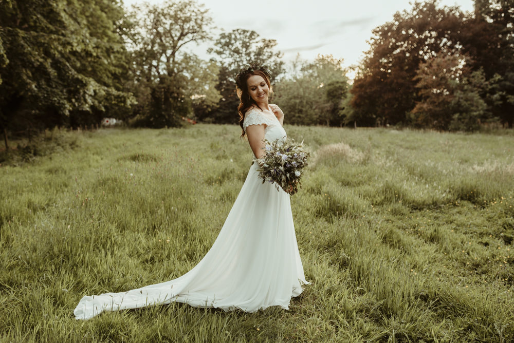 Bride Bridal Dress Gown Rebecca Ingram Maggie Sottero Lace Red Brick Barn Wedding Jess Soper Photography