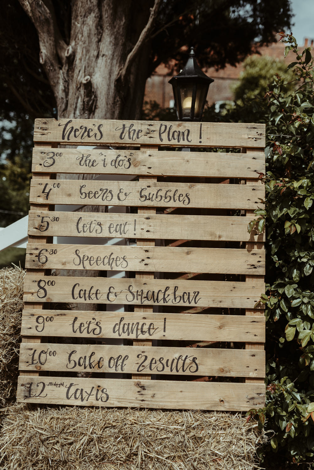 Wooden Pallet Sign Signs Signage Red Brick Barn Wedding Jess Soper Photography