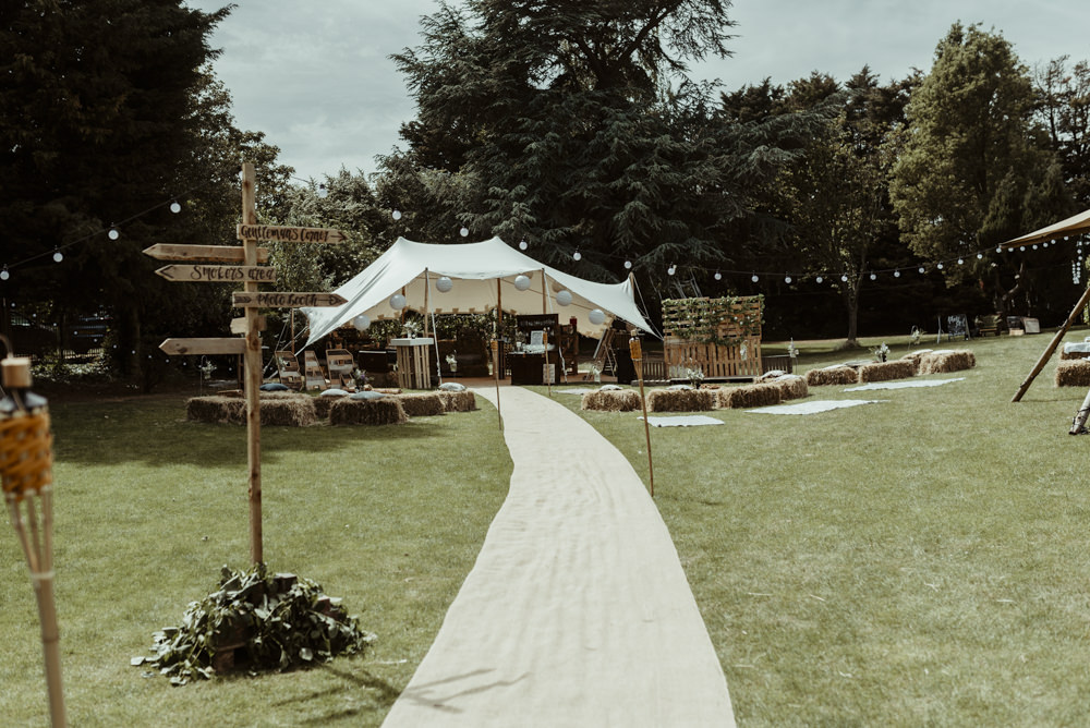 Stretch Tent Marquee Garden Red Brick Barn Wedding Jess Soper Photography