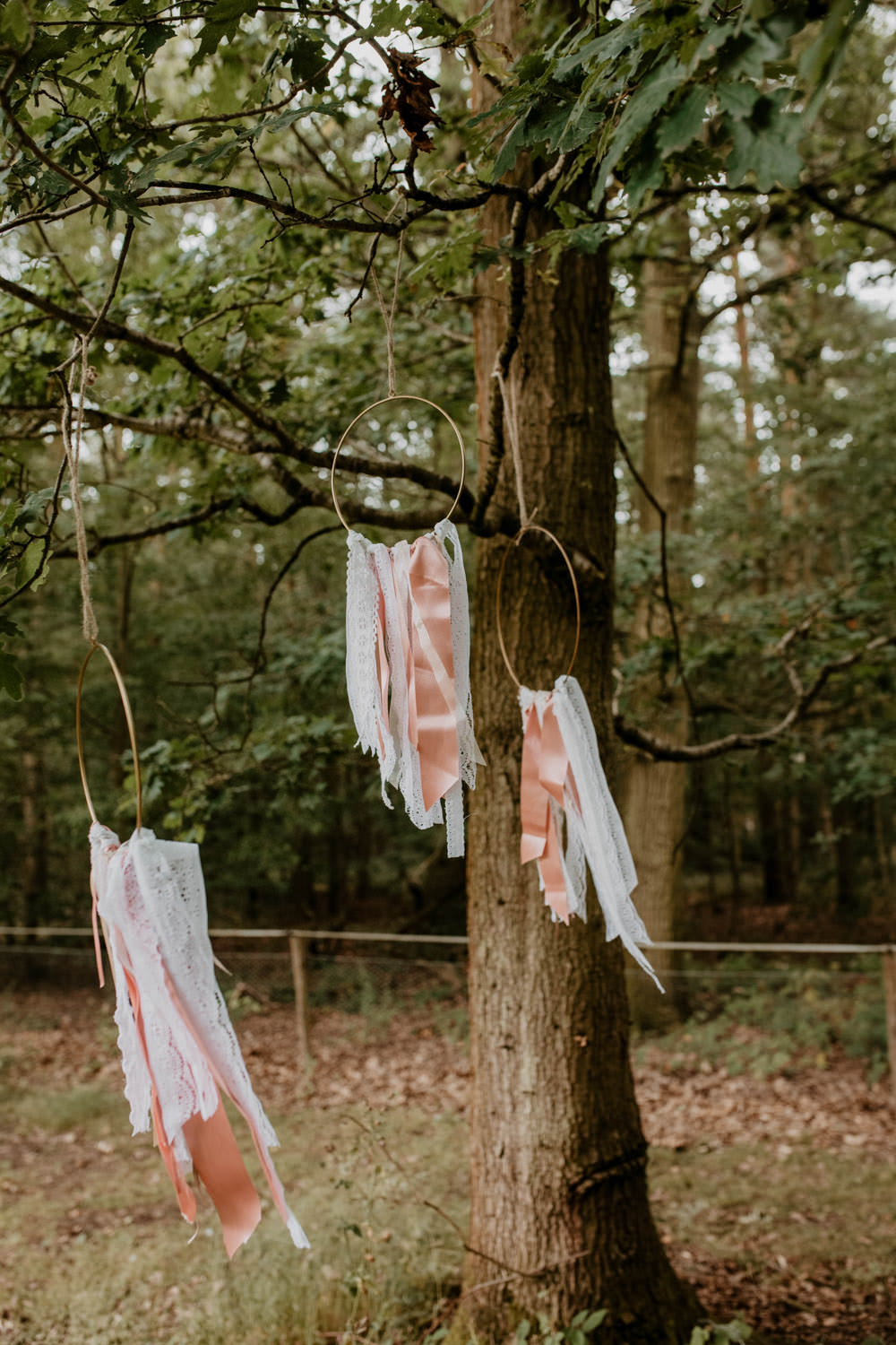 Hoop Ribbon Decor Whimsical Boho Wedding Camilla Andrea Photography