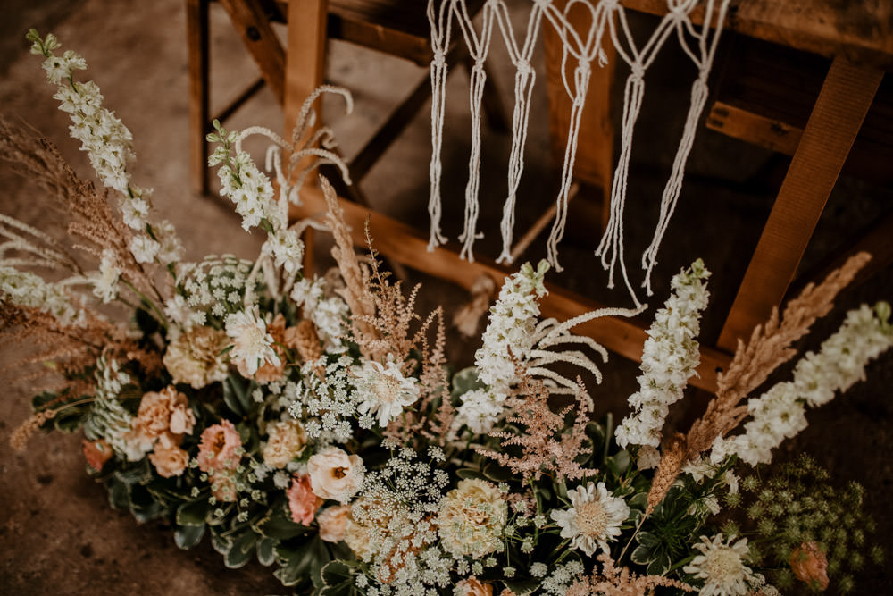 Flowers Decor Floor Meadow Whimsical Boho Wedding Camilla Andrea Photography