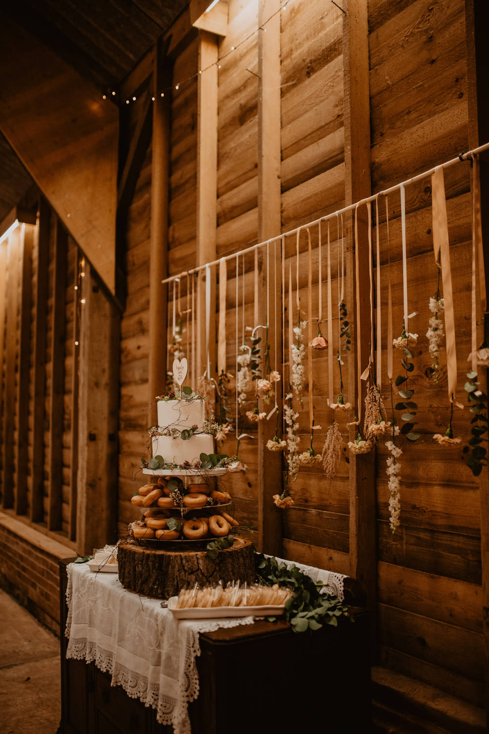 Cake Table Backdrop Donuts Whimsical Boho Wedding Camilla Andrea Photography