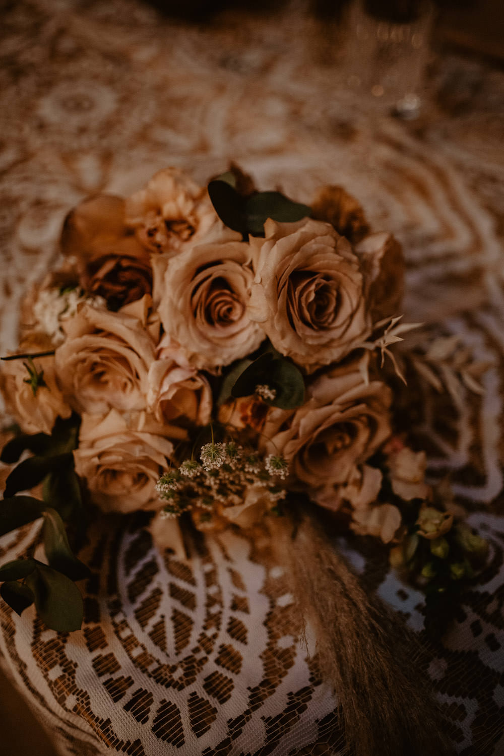 Bouquet Flowers Bride Bridal Bridesmaid Pink Rose Whimsical Boho Wedding Camilla Andrea Photography