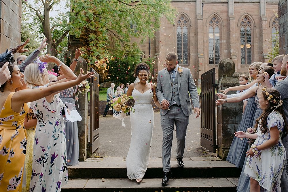 Confetti Belbroughton Church Hall Wedding Faye Green Photo