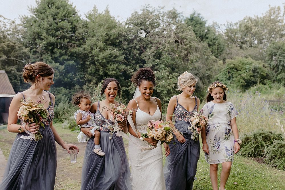 Bridesmaids Bridesmaid Dress Dresses Needle & Thread Grey Belbroughton Church Hall Wedding Faye Green Photo