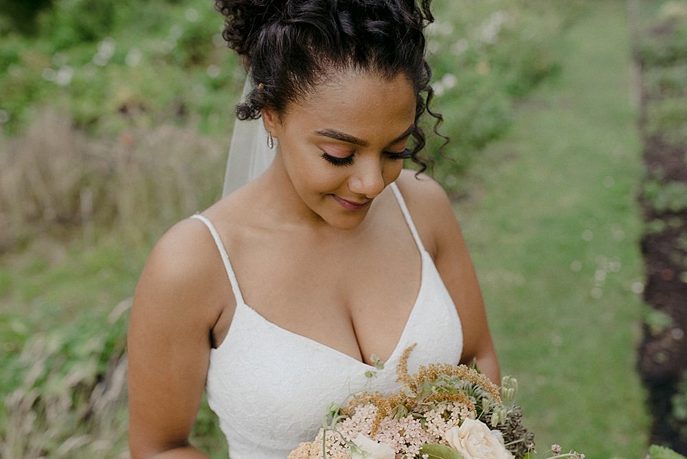 Bride Bridal Hair Make Up Belbroughton Church Hall Wedding Faye Green Photo