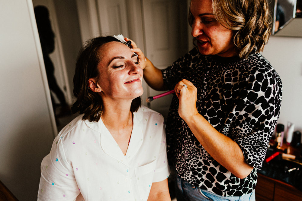 Bride Bridal Make Up Brewery Wedding Ginger Beard Weddings