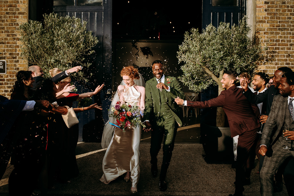 Confetti Throw British Nigerian Wedding Andrew Brannan Photography