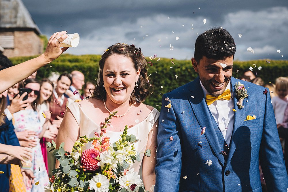 Confetti Throw Broadfield Court Wedding Marta May Photography