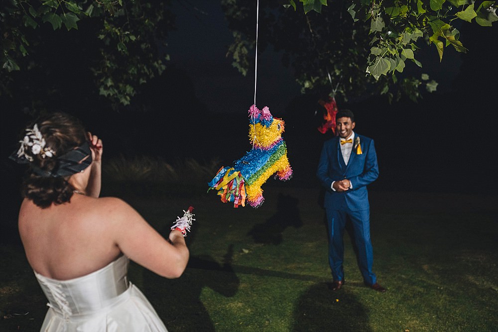 Pinata Game Broadfield Court Wedding Marta May Photography
