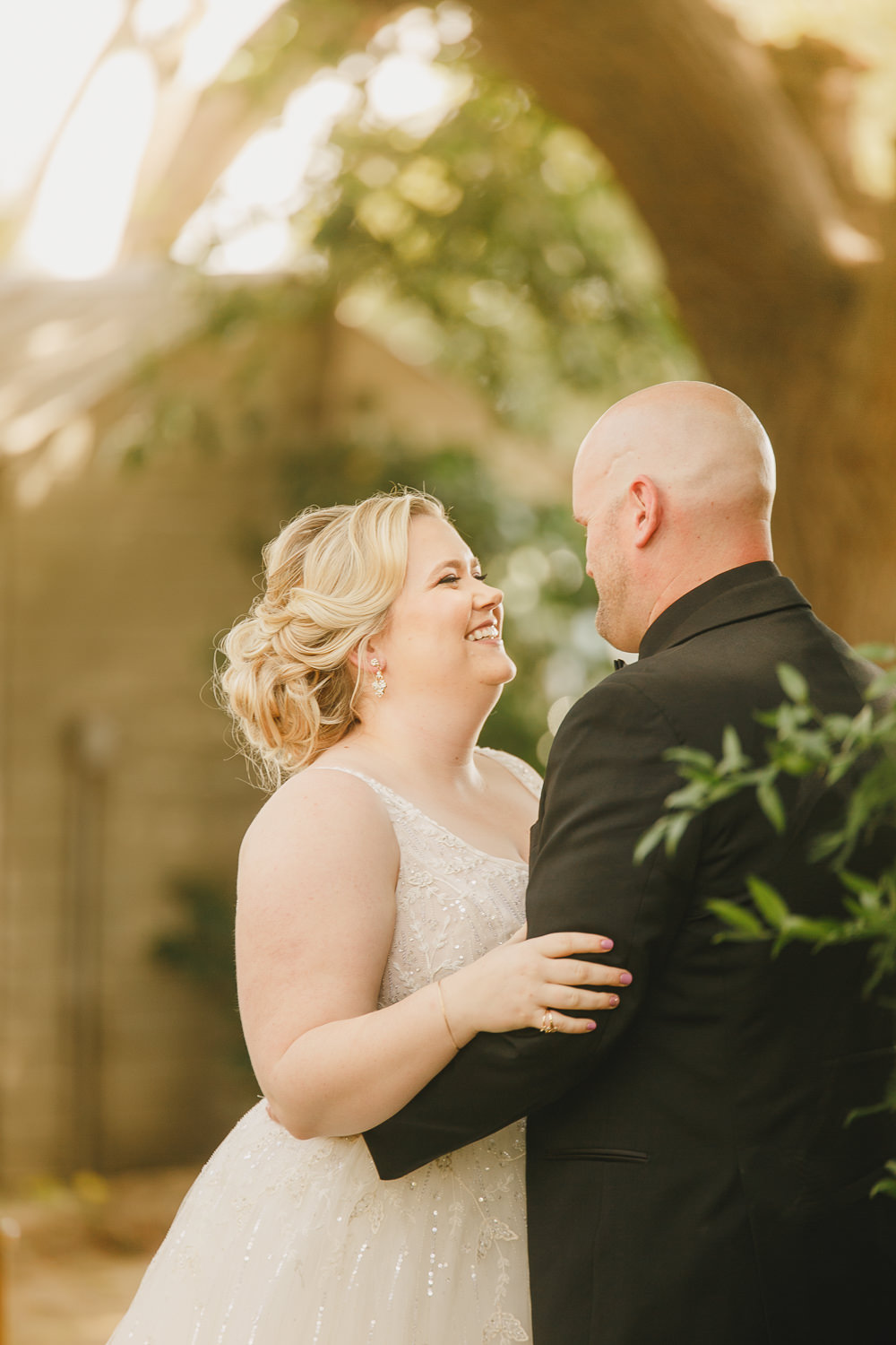 First Look Enchanted Forest Wedding Kristen Booth Photography