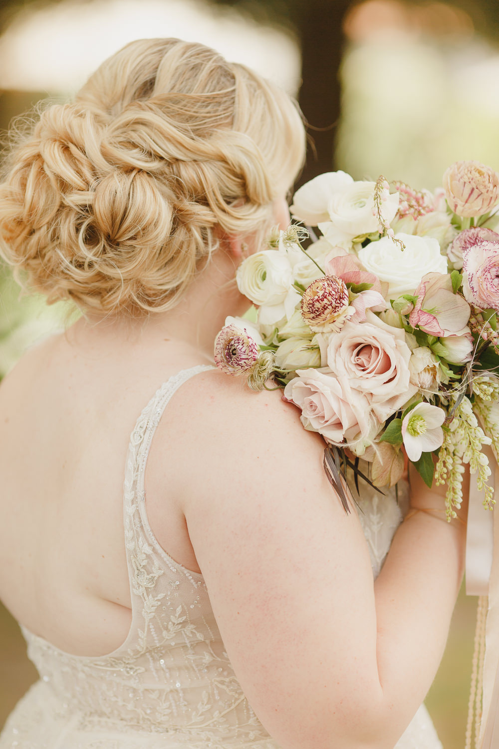Bride Bridal Hair Style Up D Enchanted Forest Wedding Kristen Booth Photography