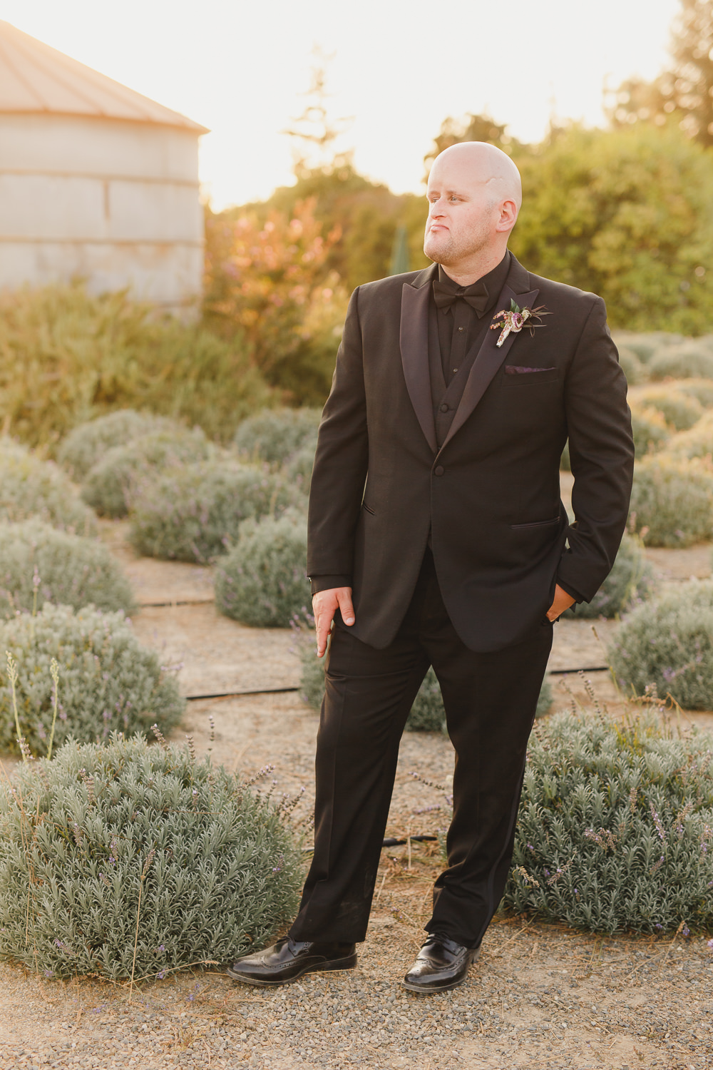 Groom Groomsmen Tux Tuxedo Black Tie Enchanted Forest Wedding Kristen Booth Photography