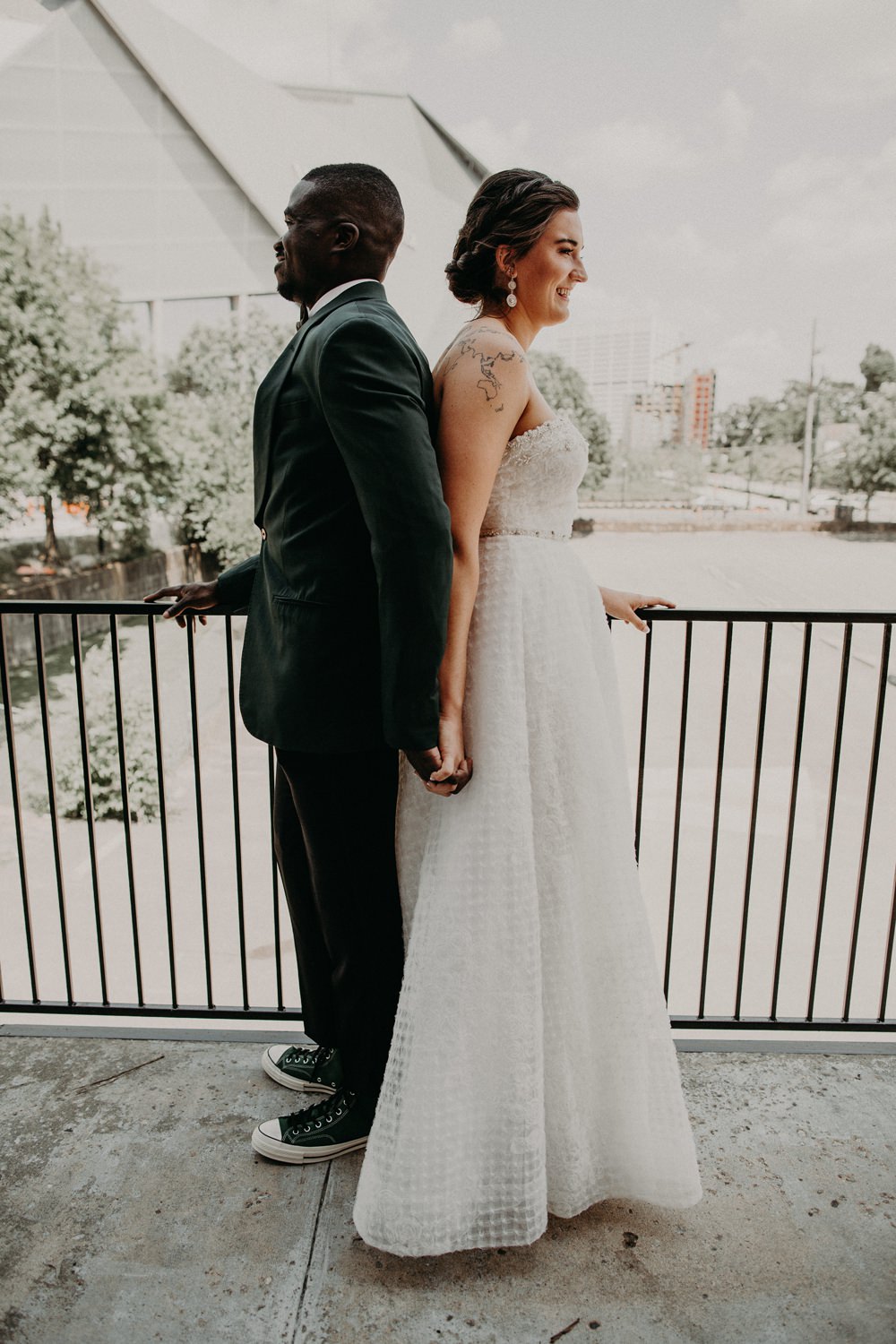 First Look Georgia Wedding Aline Marin Photography