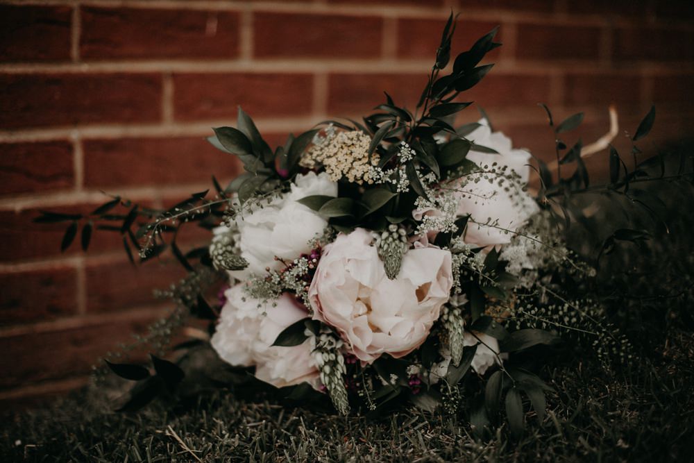 Bouquet Flowers Bride Bridal Peony Peonies Georgia Wedding Aline Marin Photography