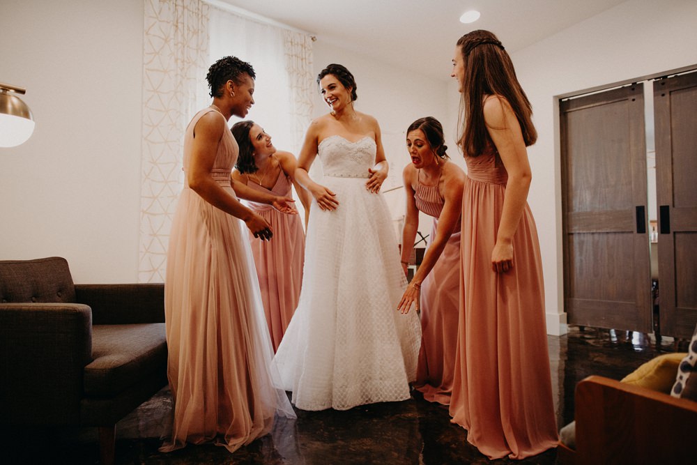 Dress Gown Bride Bridal Strapless Georgia Wedding Aline Marin Photography