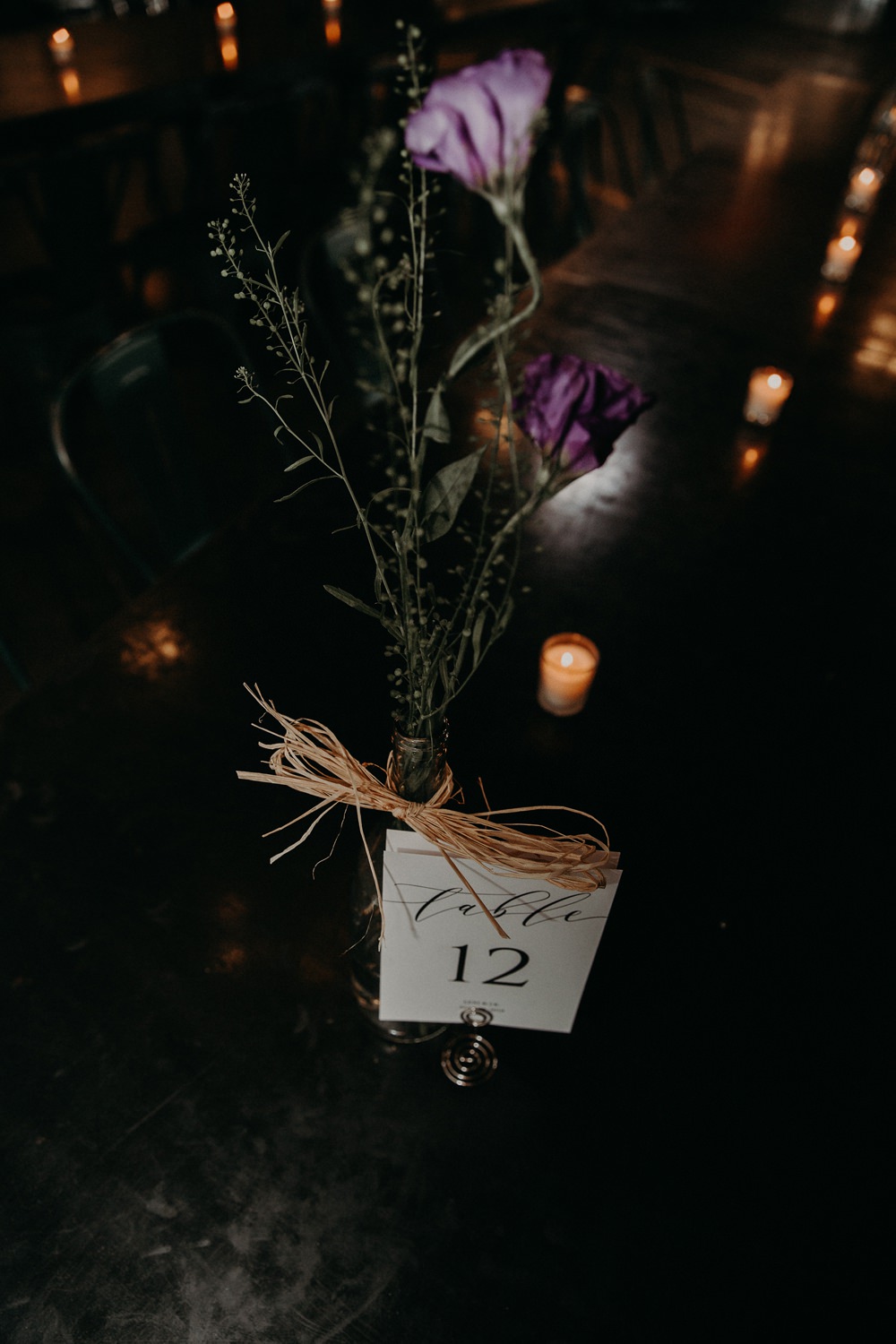 Table Flowers Table Number Georgia Wedding Aline Marin Photography