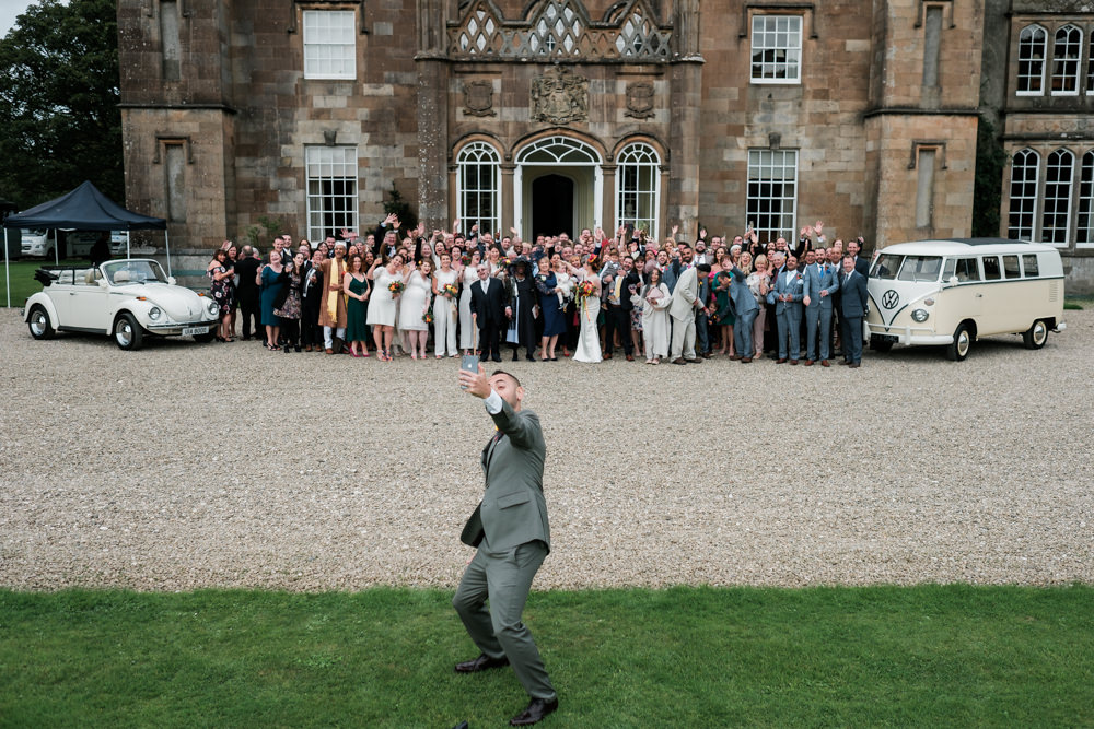 Selfie Glenarm Castle Wedding Jonathan Ryder Photography