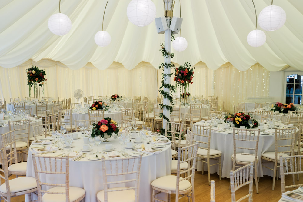 Marquee Lanterns Decor Glenarm Castle Wedding Jonathan Ryder Photography