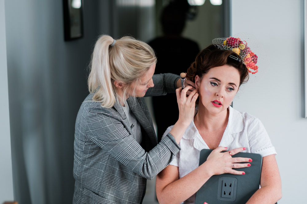 Bride Bridal Make Up Hair Glenarm Castle Wedding Jonathan Ryder Photography