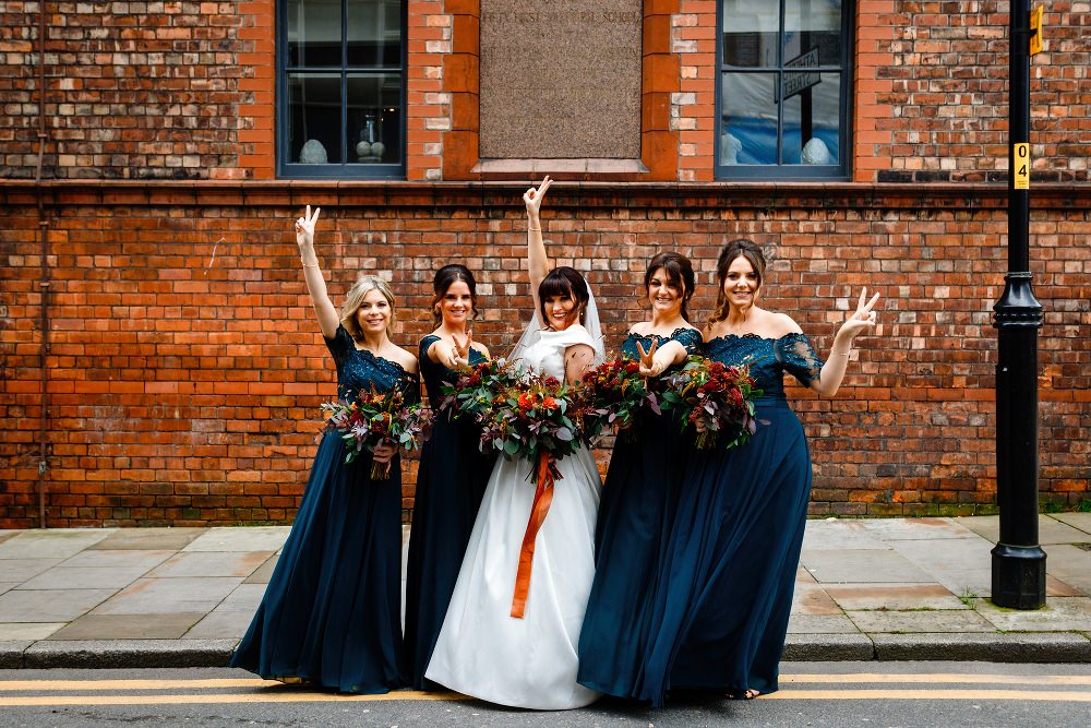 Bridesmaids Bridesmaid Dress Dresses Green Teal Maxi Great John Street Hotel Wedding About Today Photography