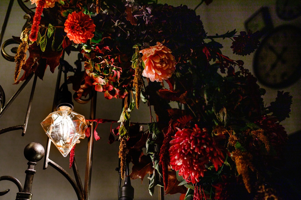 Staircase Flowers Lights Lighting Great John Street Hotel Wedding About Today Photography