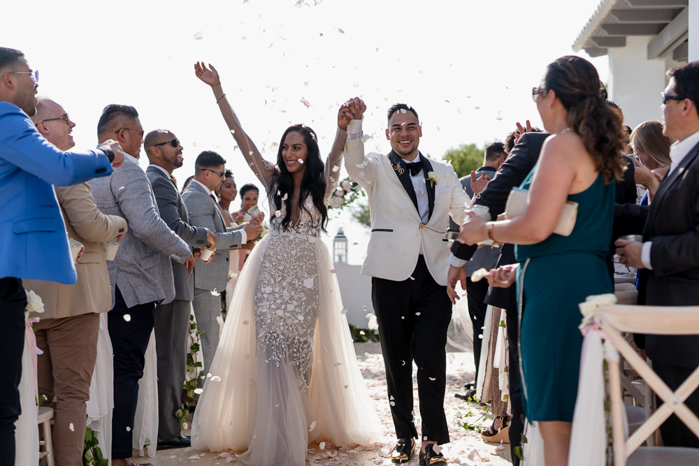Confetti Throw Ibiza Destination Wedding David Christopher Photography
