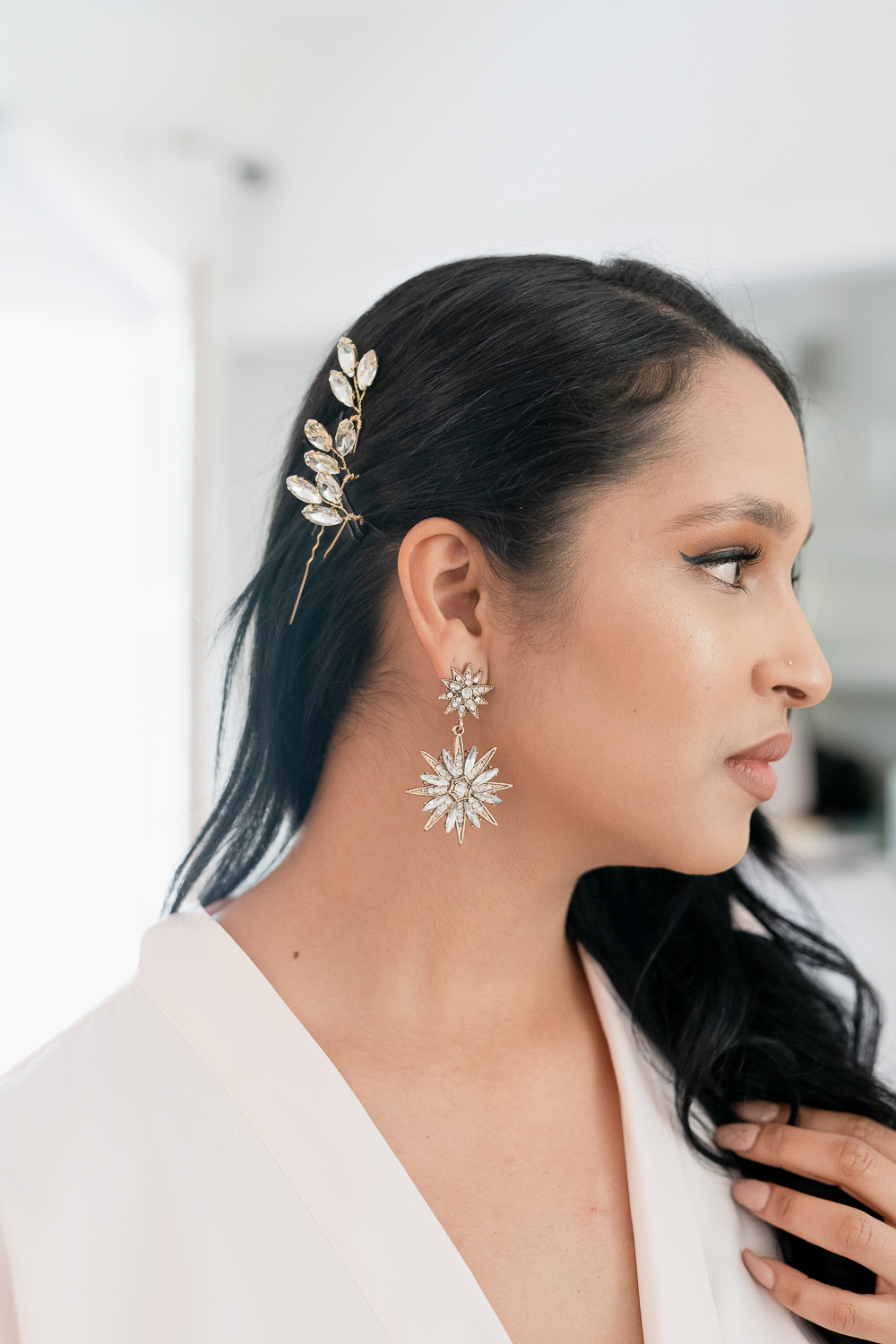Bridesmaid Jewellery Earrings Ibiza Destination Wedding David Christopher Photography