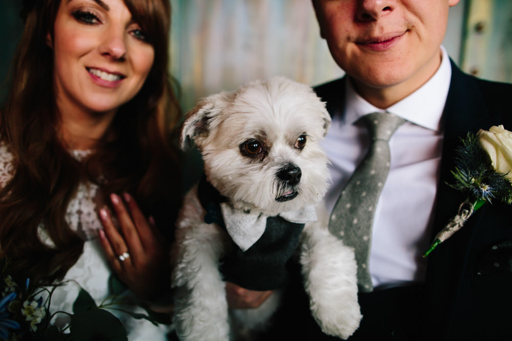 Dog Pet Indie Warehouse Wedding Dan Hough Photo
