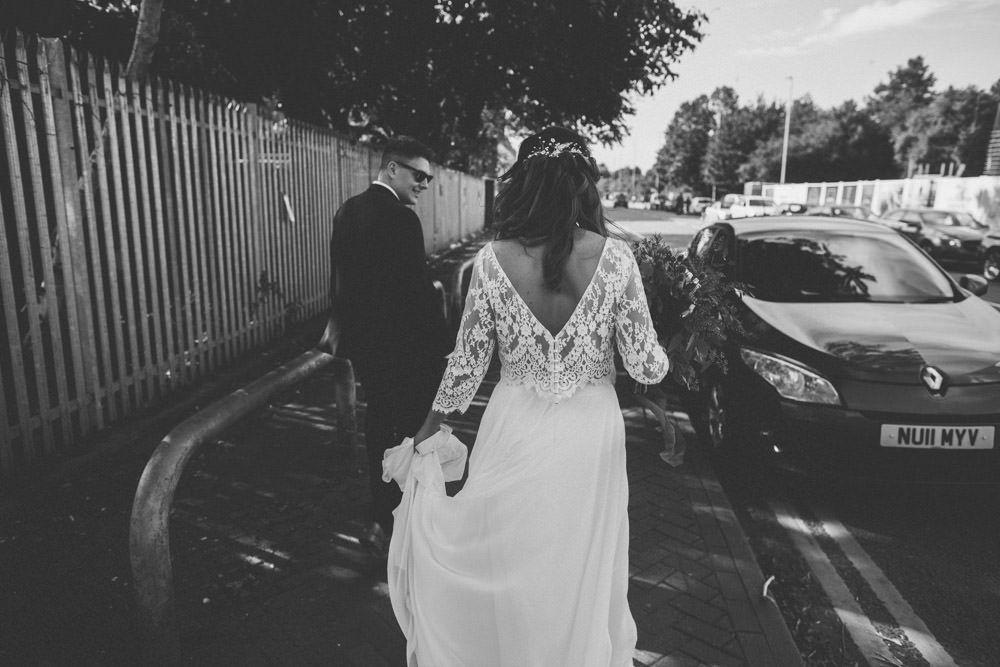 Dress Gown Bride Bridal Wendy Makin Bridal Designs Skirt Top Indie Warehouse Wedding Dan Hough Photo